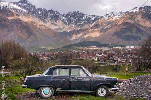 Old Car In The Mountains