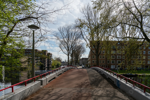 View over Canal in Amsterdam Oud-West