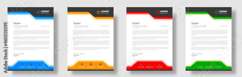 corporate modern business letterhead design, business letterhead, business letter head design.