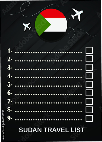 Sudan travel list brochure 