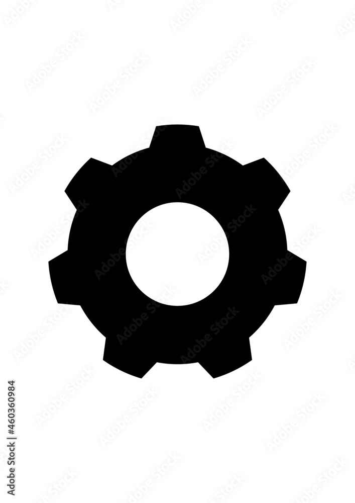 Seven teeth cog.
