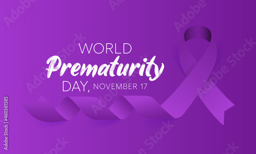 World Prematurity day is observed every year on November 17th, Premature birth is when a baby is born too early, before 37 weeks of pregnancy have been completed. Vector illustration