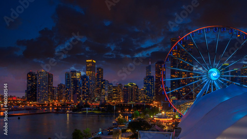 Night fun at Navy Pier Chicago