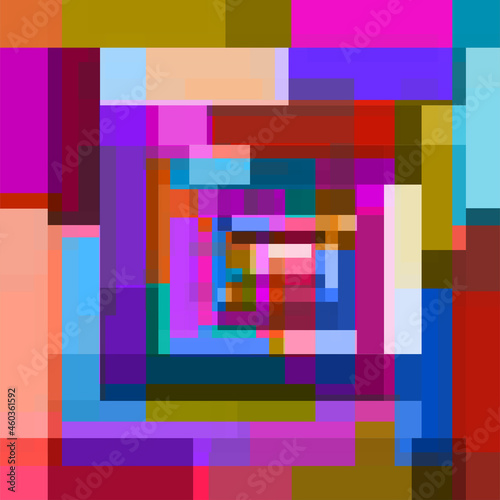 Retro geometri background. Colorful template. Vector illustration