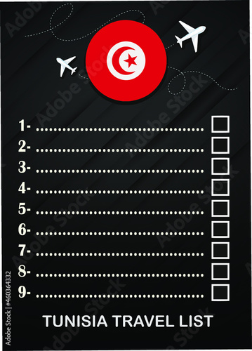 Tunisia travel list brochure 