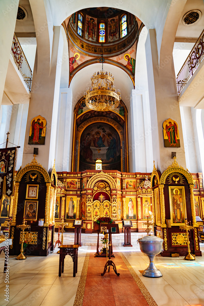 altar in the church. traditional decoration and iconostasis in the Church