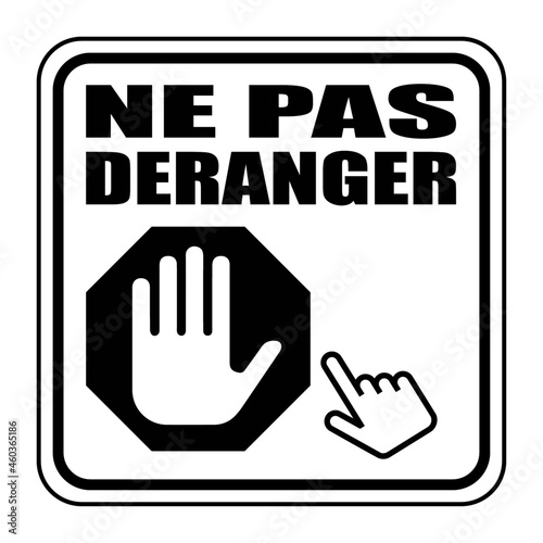 Logo ne pas déranger.
