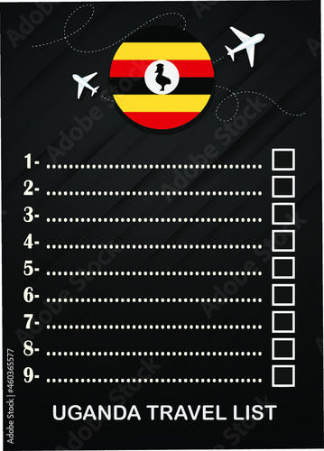 Uganda travel list brochure 