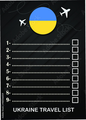Ukraine travel list brochure 