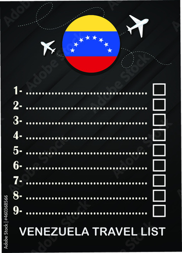 Venezuela travel list brochure 