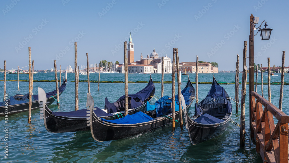 Gondolas on Venice
