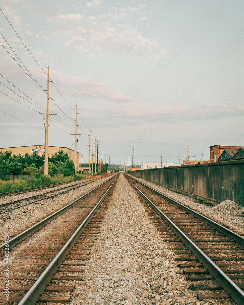 Railroad tracks in Ashland, Kentucky