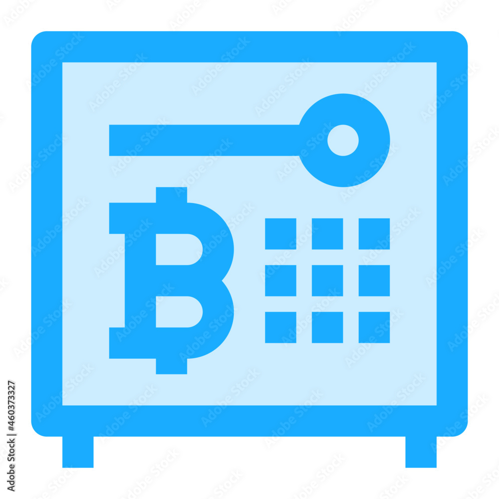 bitcoin security icon illustration bitcoin security icon illustration