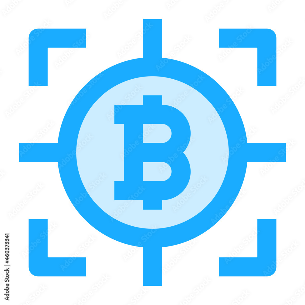 bitcoin target icon illustration bitcoin target icon illustration