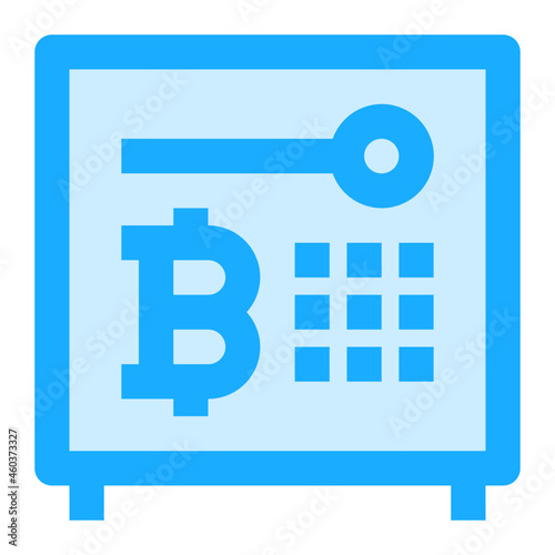 bitcoin security icon illustration