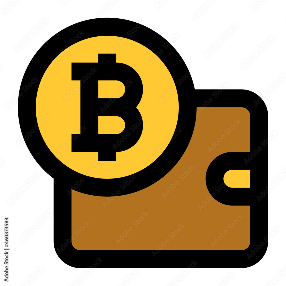 bitcoin wallet icon illustration bitcoin wallet icon illustration