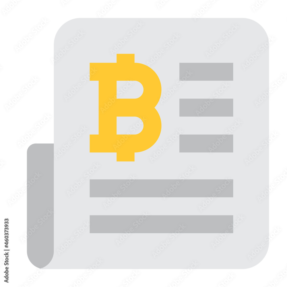 bitcoin news icon illustration