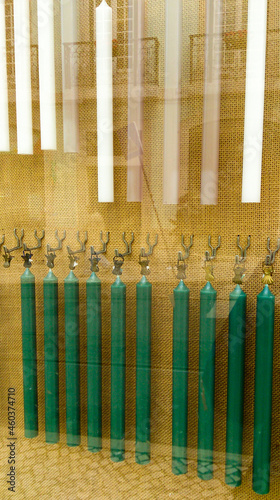 window display of candle shop