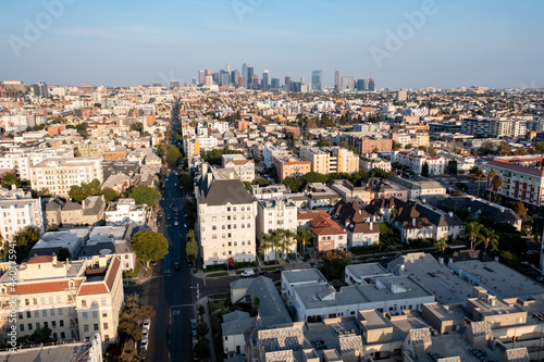 Koreatown Los Angeles, CA Neighborhood Aerial Photo