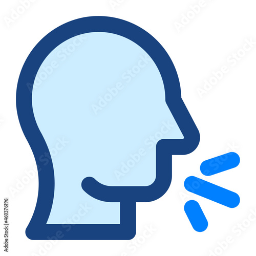 cough icon illustration