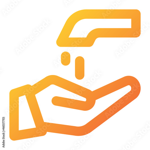 washing hand icon illustration