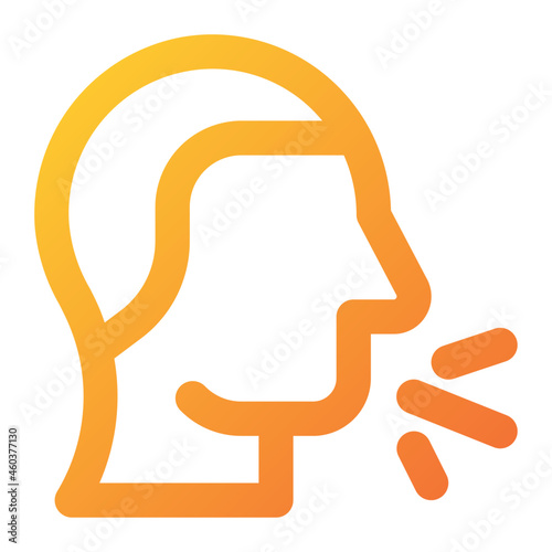 cough icon illustration