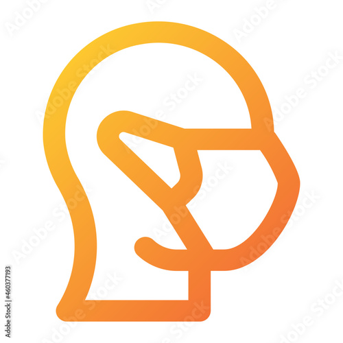 protection mask icon illustration