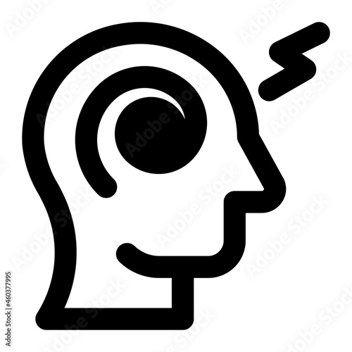 headache icon illustration