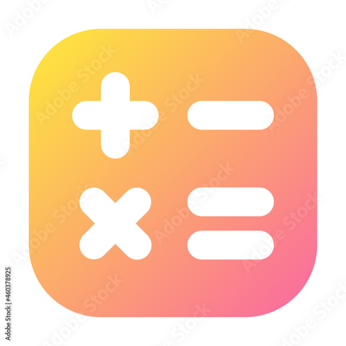 Calculator Icon Illustration