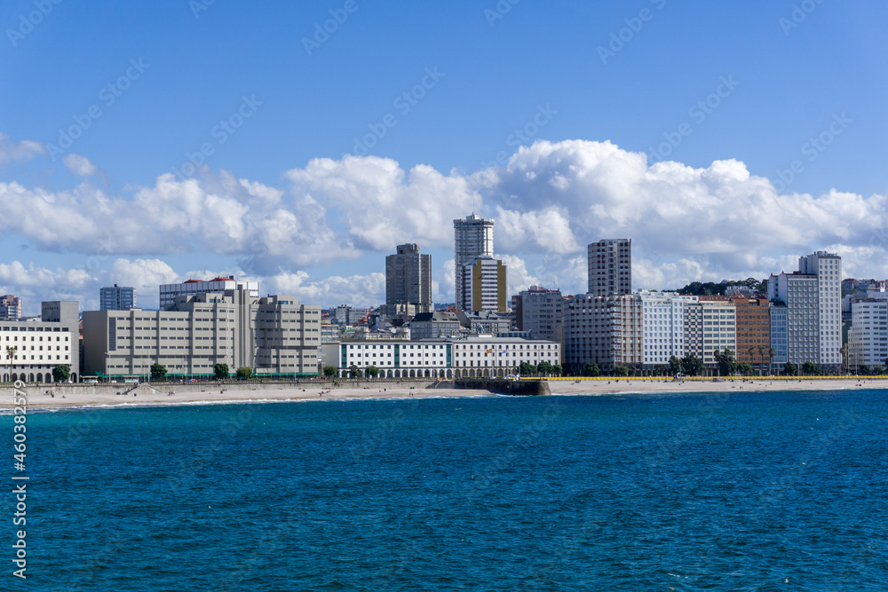 beach skyline in A Coruña