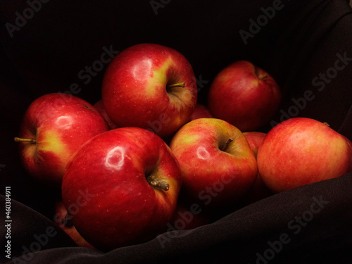 basket of big red apples