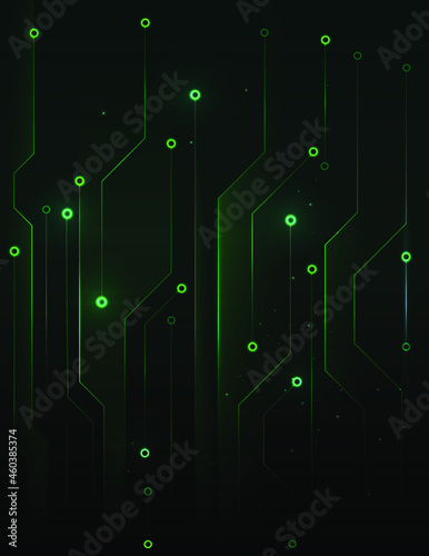 technology background and network and vector picture, green abstract , green light abstract ,background, digital background
