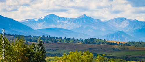 Photography landscape view of the Beartooth Mountains, Montana