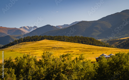 landscape view of the Beartooth Mountains, Montana 