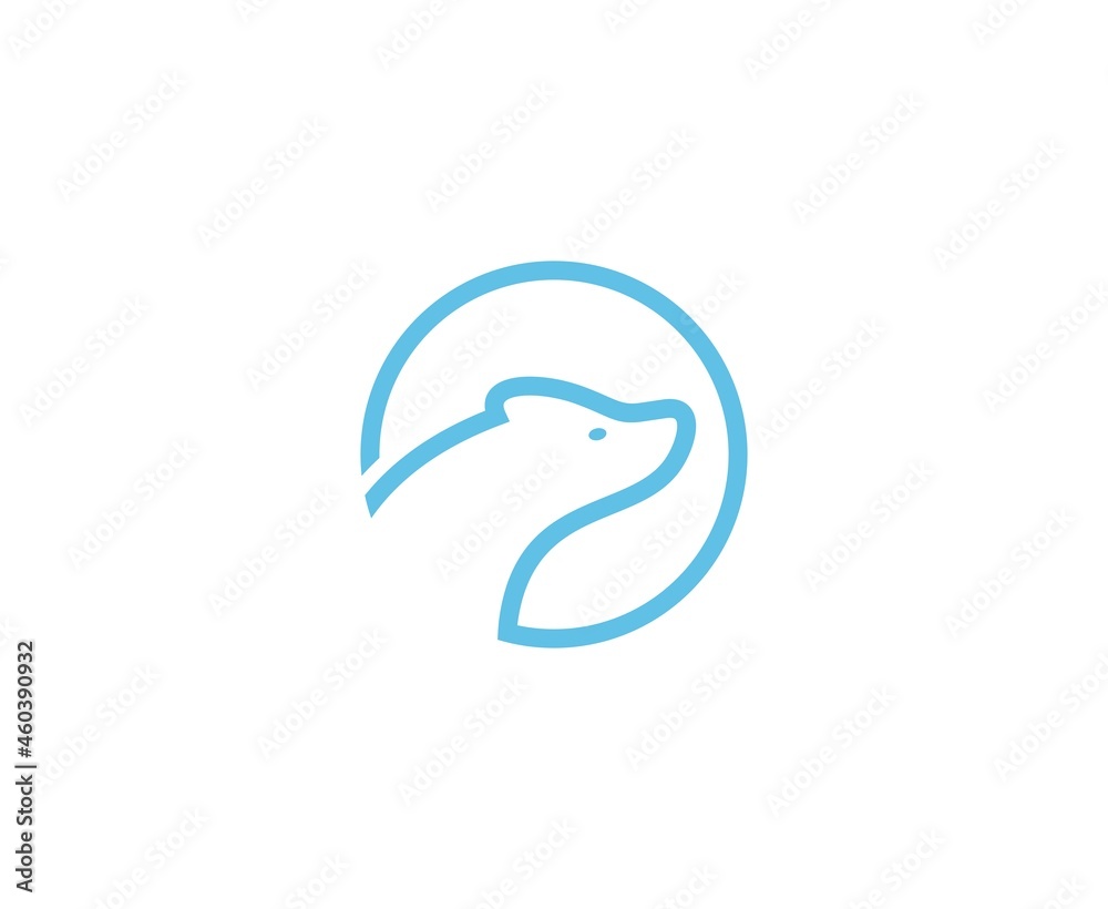 Fototapeta premium Polar bear logo 