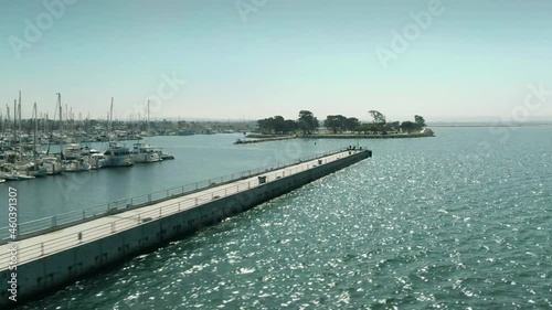 Wallpaper Mural Aerial: Chula Vista harbor with yachts and boats. San Diego, California, USA Torontodigital.ca