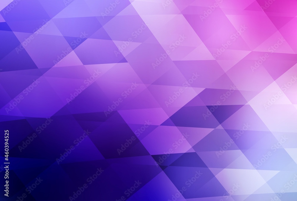 Obraz premium Light Purple, Pink vector background with rectangles.