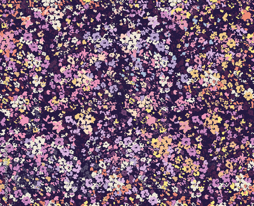 Floral liberty pattern. Plant background for fashion, tapestries, prints. Modern floral design perfect for fashion and decoration
