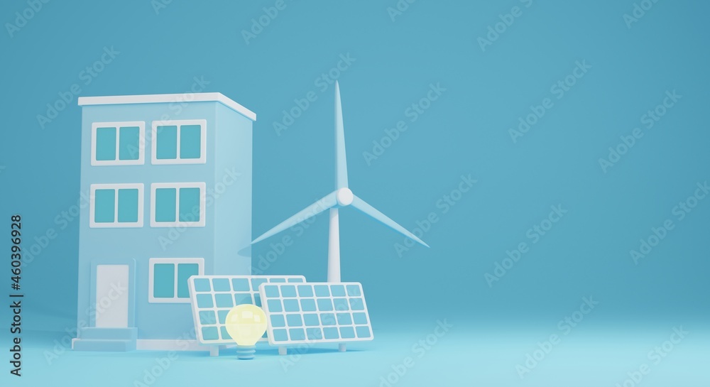 Renewable Energy 3D building