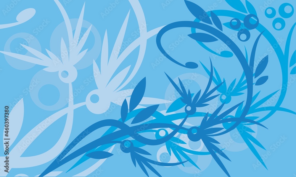 blue wallpaper with leaves inside blue wallpaper with leaves inside