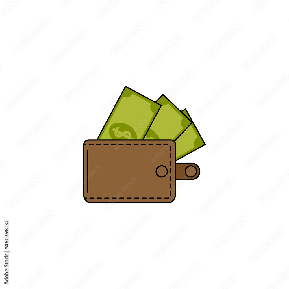 Wallet icon design template illustration isolated Wallet icon design template illustration isolated