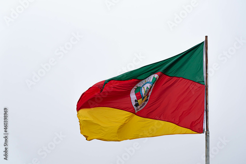 Flag of the State of Rio Grande do Sul in Brazil