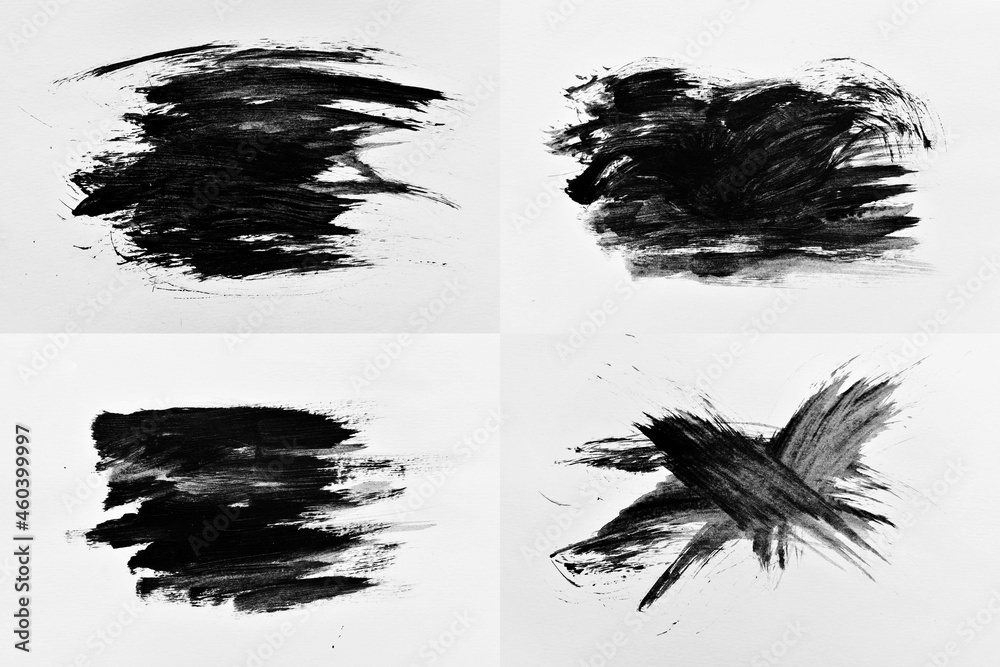 Obraz premium brush paint and drawing graphics. brushstrokes ink grunge hand-drawn. art ink set the texture. abstract line splatter isolated. isolated grunge splash artistic. illustration graphic acrylic ink.