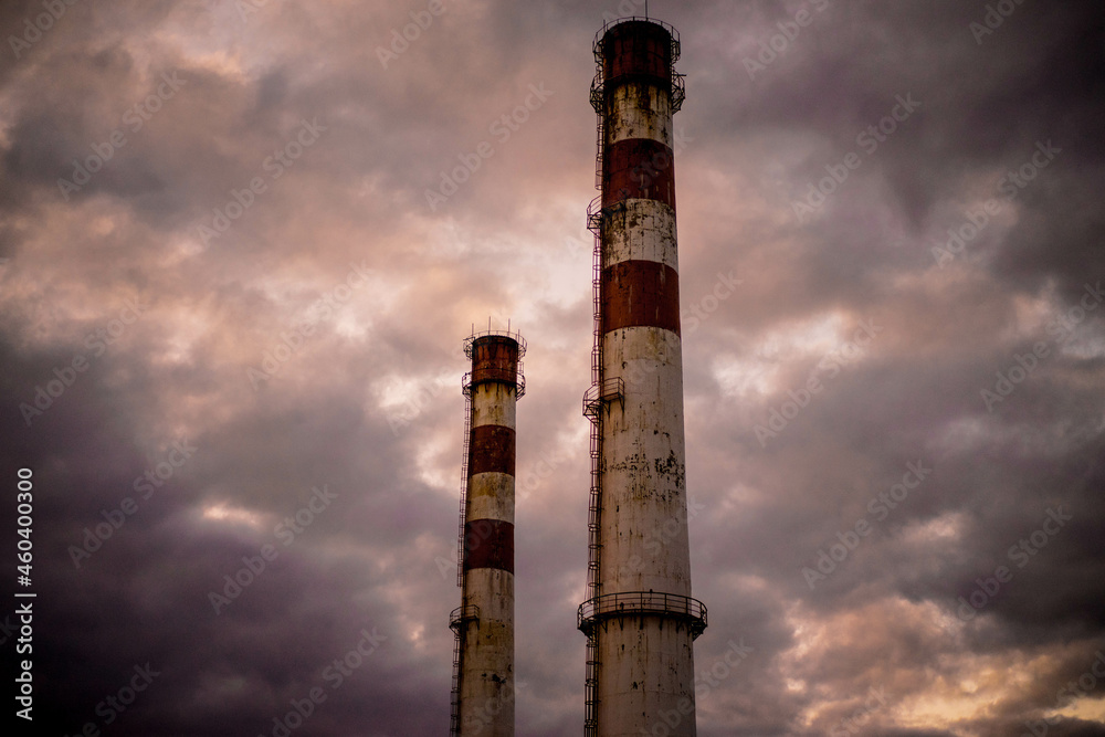 smoke from chimney