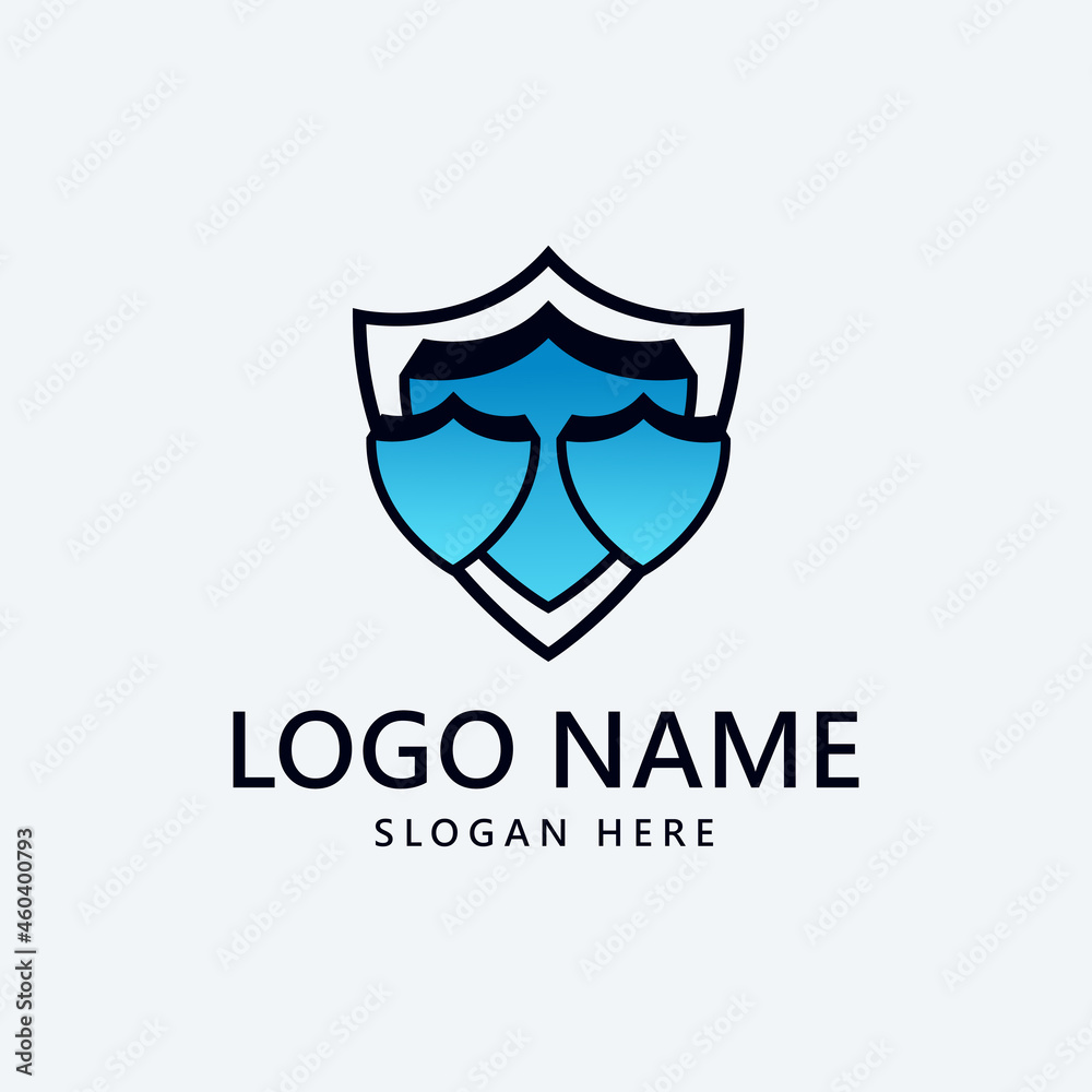 triple shield logo perfect for your brand identity about shield triple shield logo perfect for your brand identity about shield