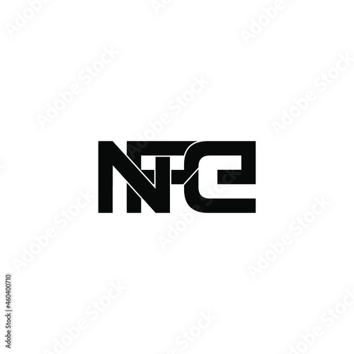 nfe initial letter monogram logo design photo