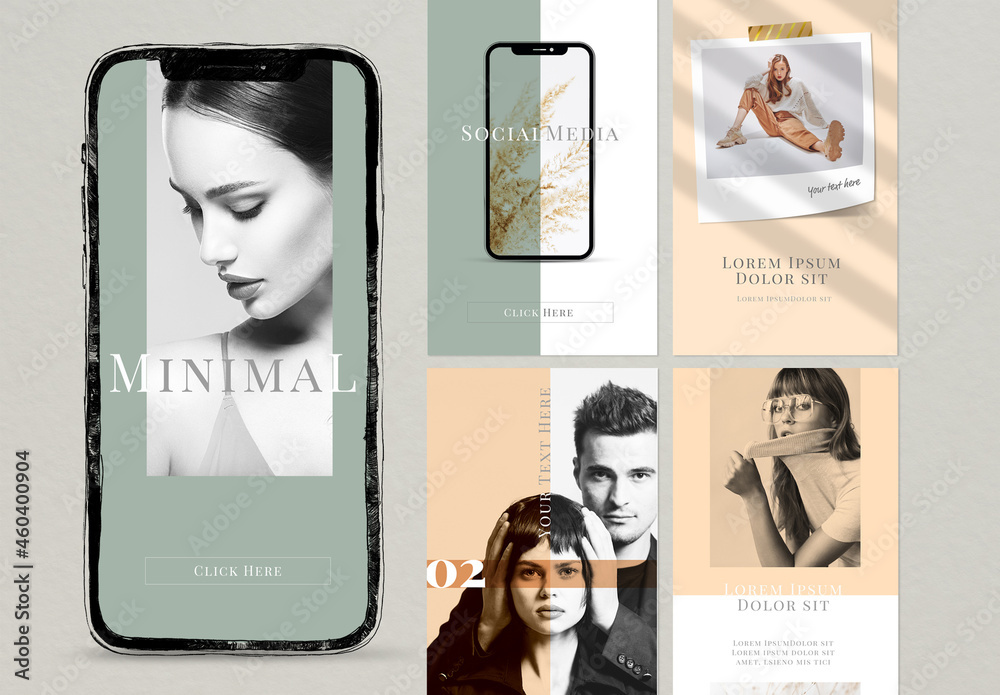 Multipurpose Minimal Post Stock Template | Adobe Stock