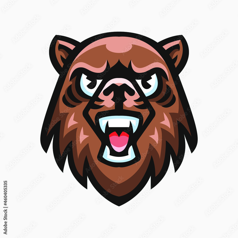 Obraz premium Sport Logo Mascot Illustration of Bear
