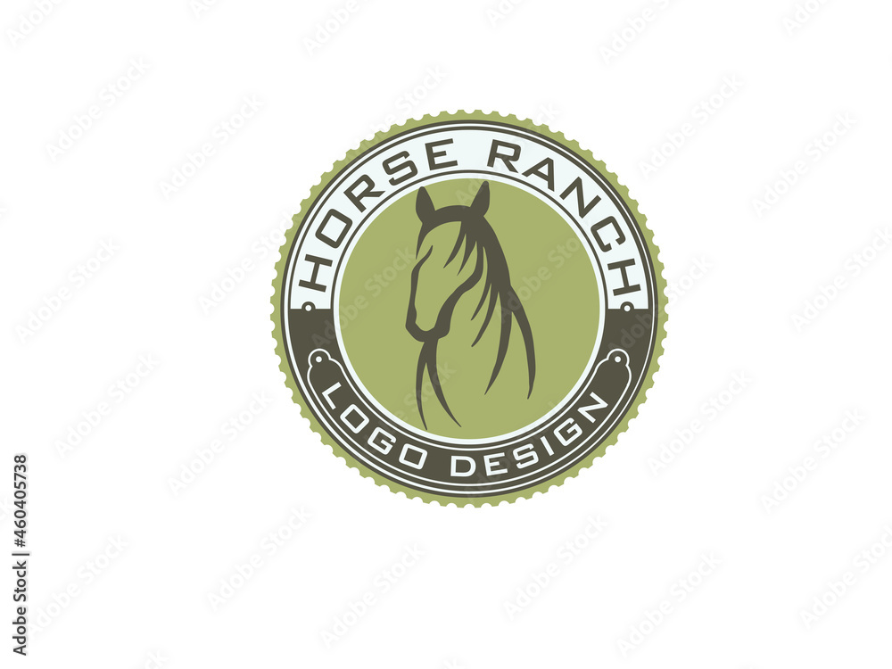Abstract horse logo, silhouette, simple, line art Abstract horse logo, silhouette, simple, line art