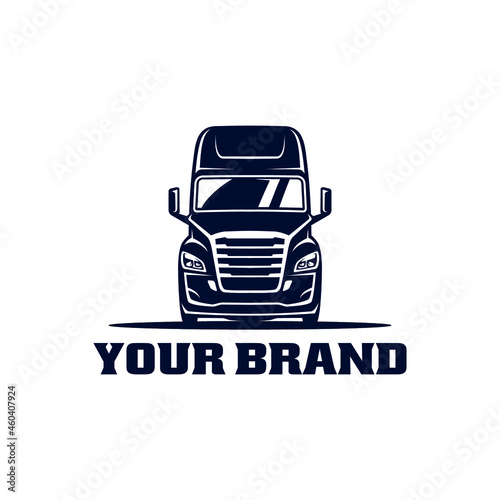 truck - front side isolated logo vector
